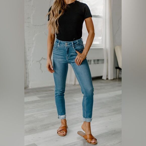 KanCan Denim - KanCan Light Blue High Rise Women's Jeans Distressed